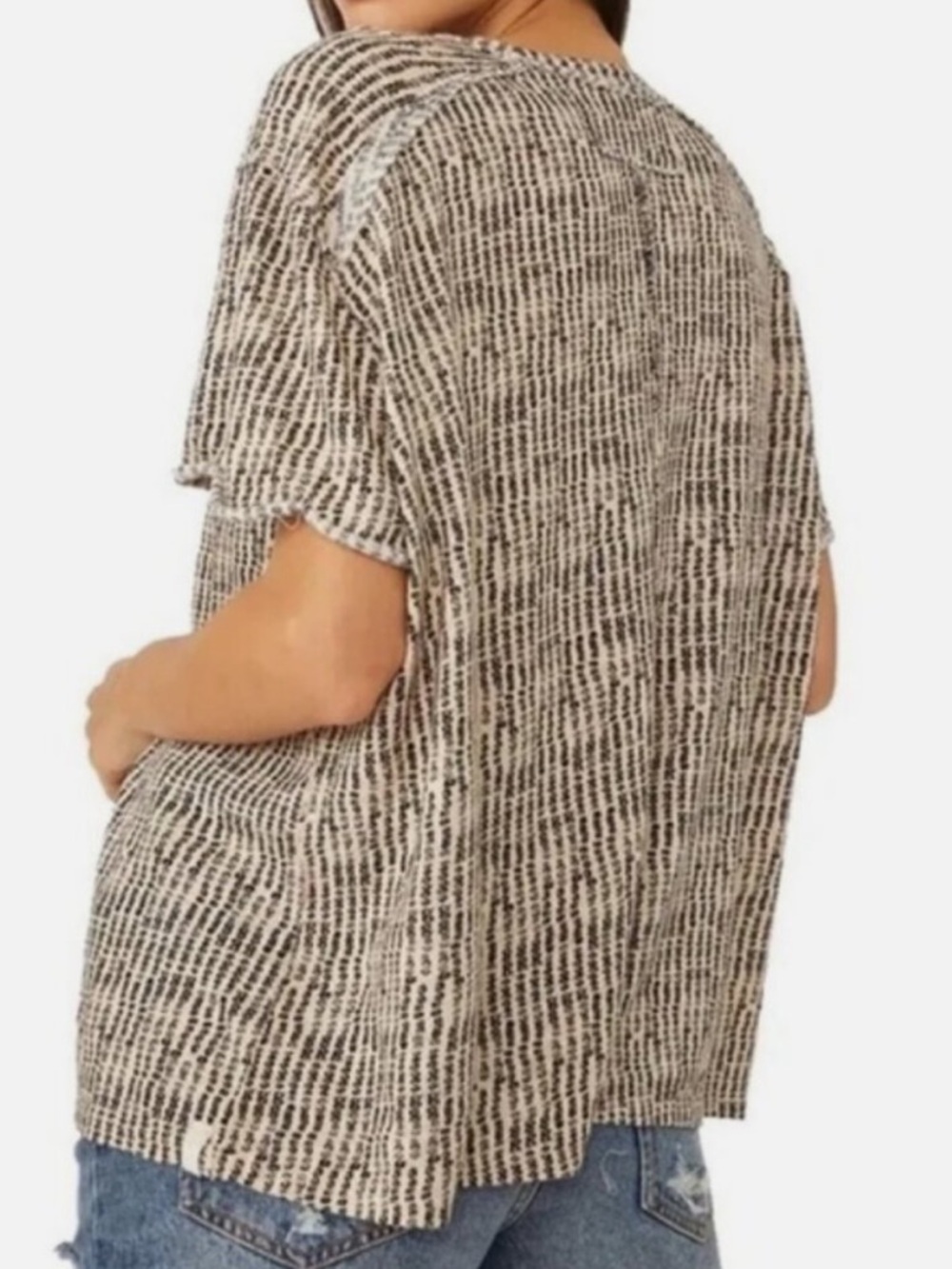 Free People We The Free Bali Backpacker Flax Linen Shirt, Size Large - Picture 3 of 13